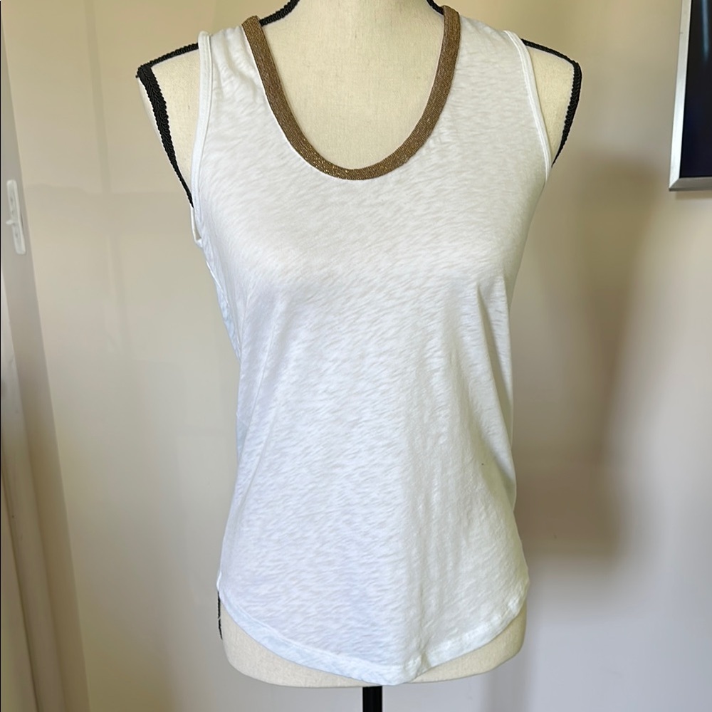 J. Crew Factory White Sleeveless Tank Top